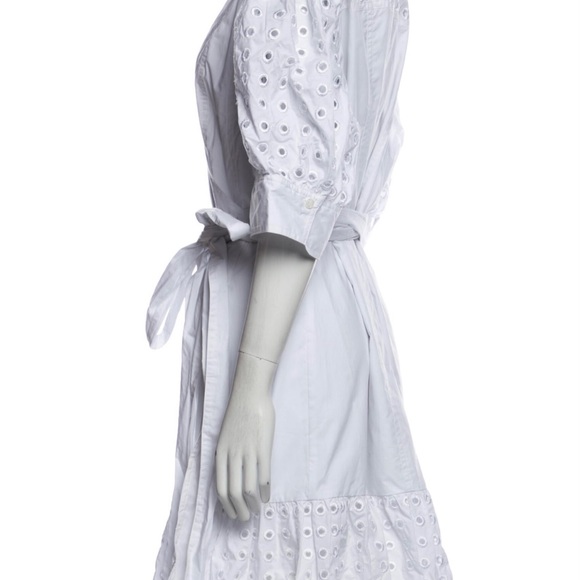 Tanya Taylor V-Neck Knee-Length Wrap Dress - Picture 2 of 3